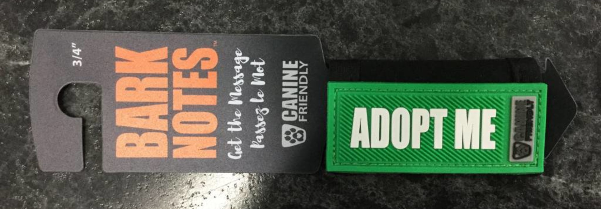 Bark Notes Leash Wraps 3/4" - Adopt Me