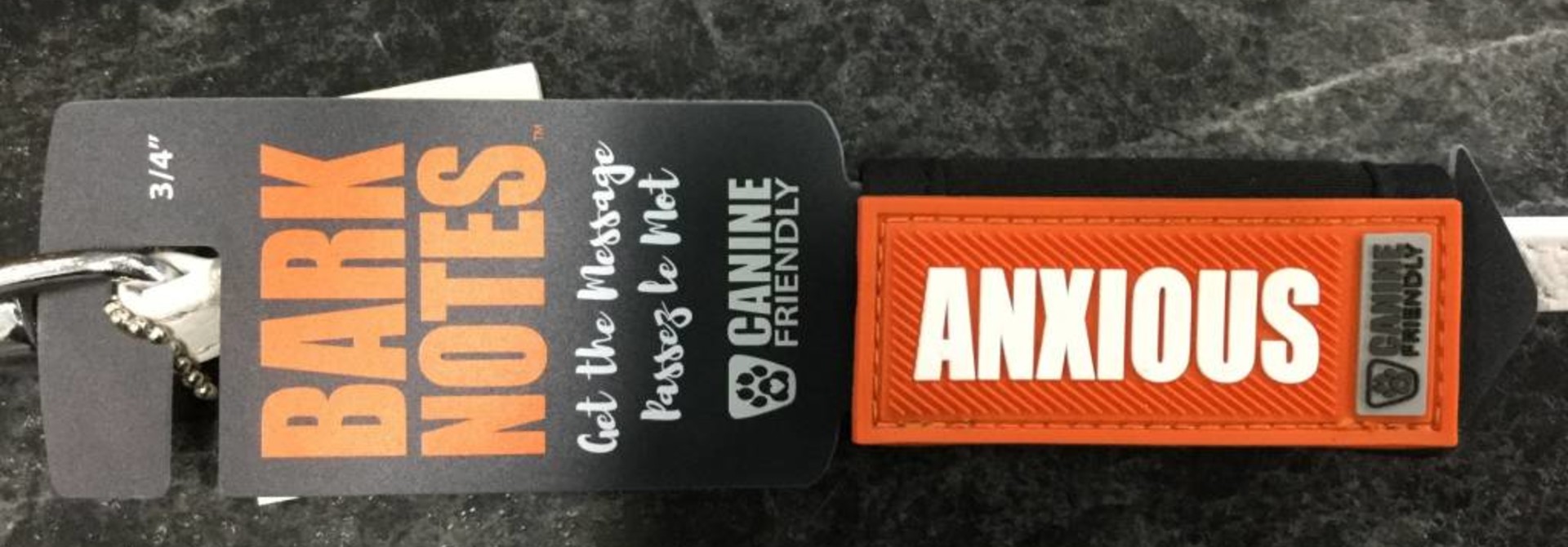 Bark Notes Leash Wraps 3/4" - Anxious