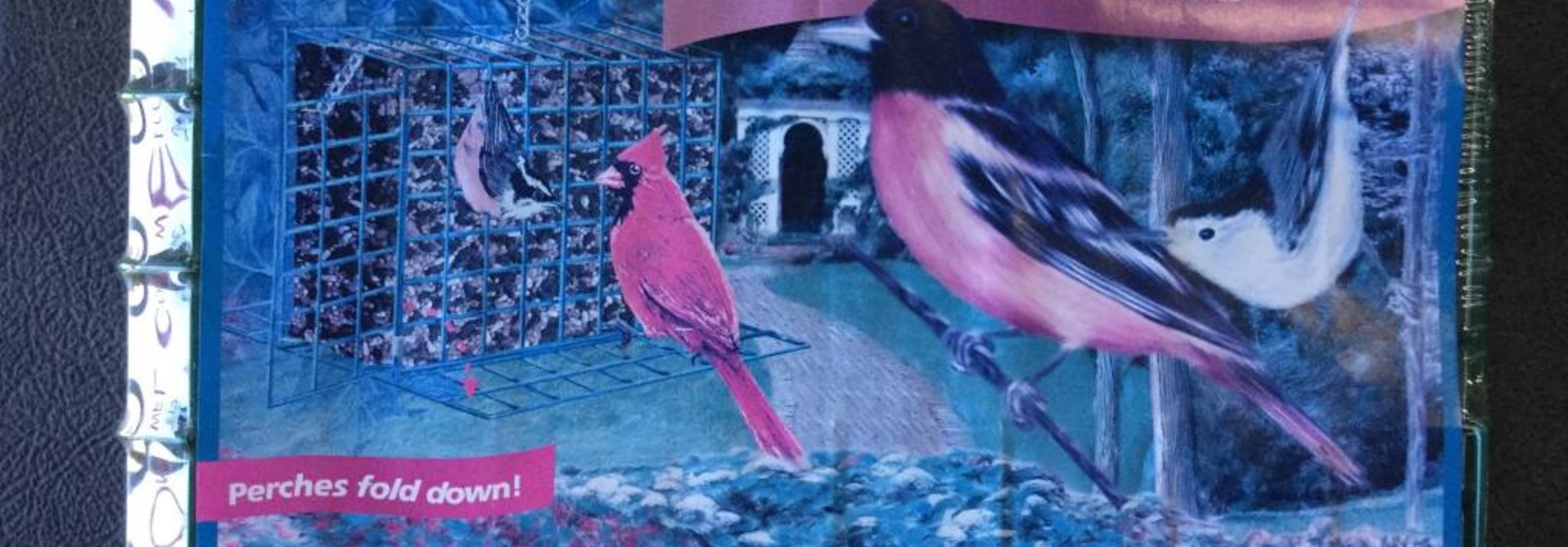 Cake Feeders for Birds w/Fold-Down Perches