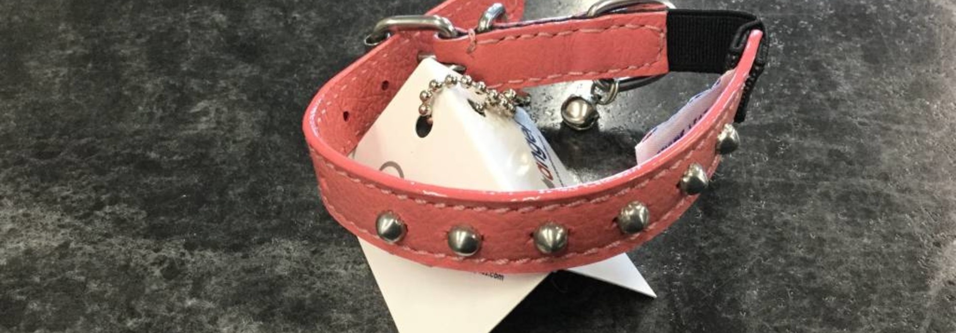 Angel Pet Cat Collar Studded 10" Pink