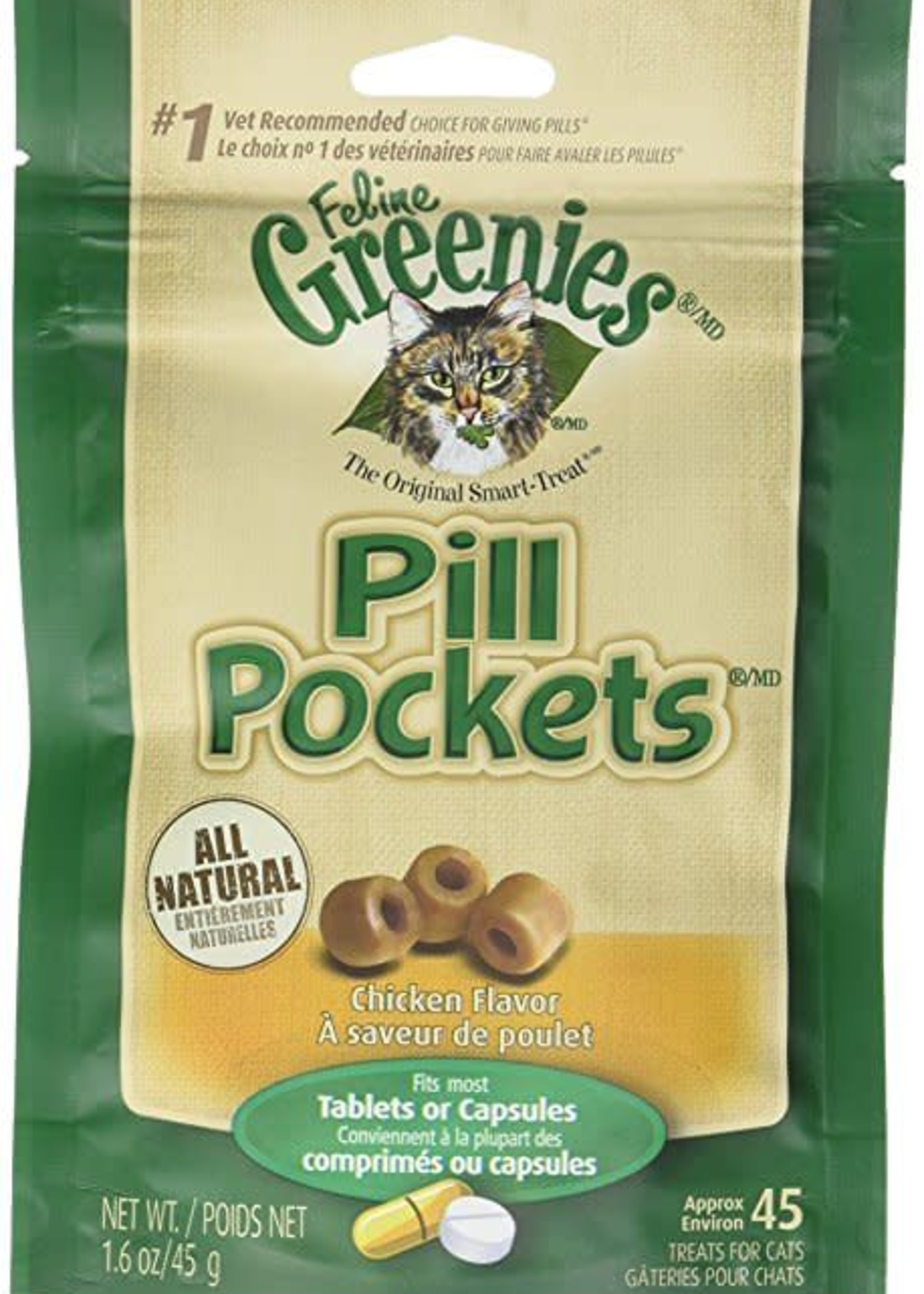 Greenies Greenies Pill Pockets Cat Chicken 1.6OZ