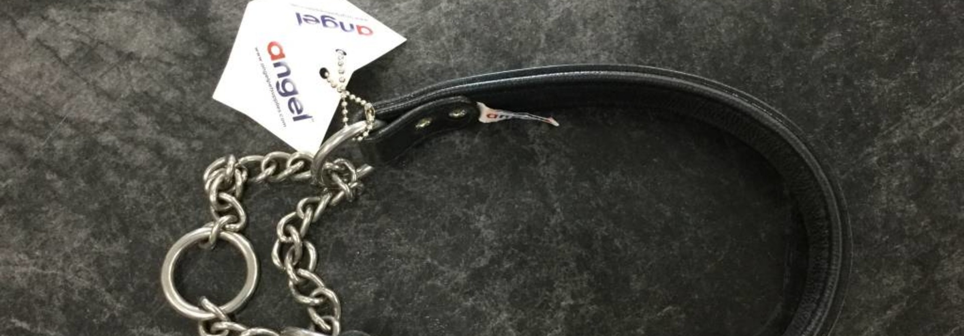 Angel Collar Rio Martingale Black 18"