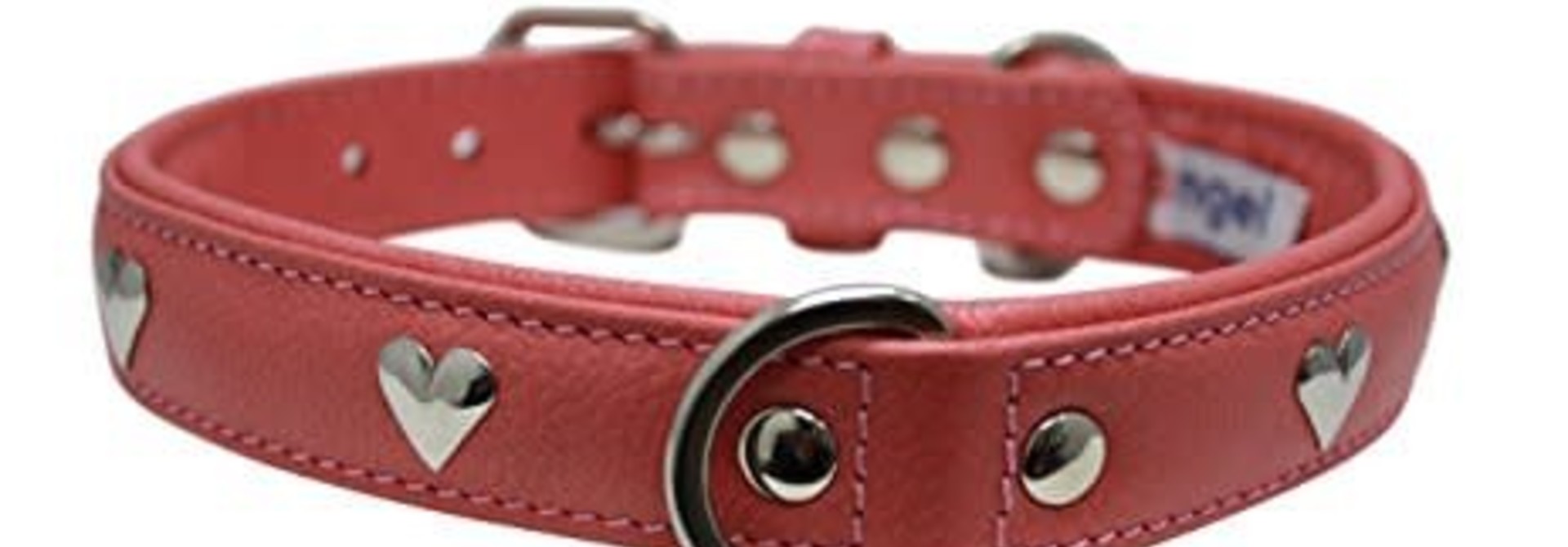 Angel Collar Hearts Red 16" x 3/4"