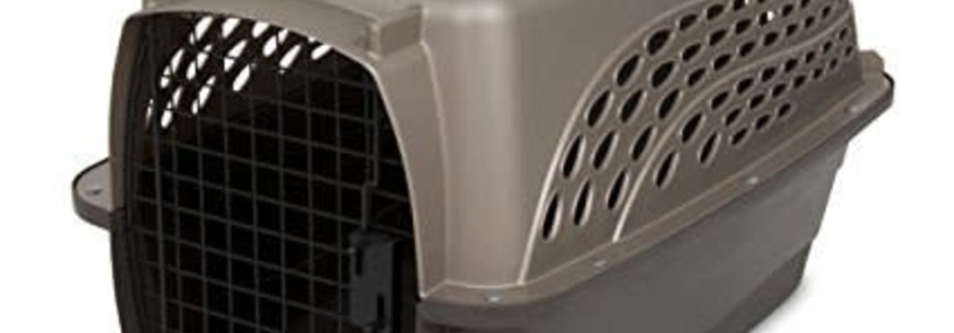 Door Top Load Kennel Tan/Coffee 24