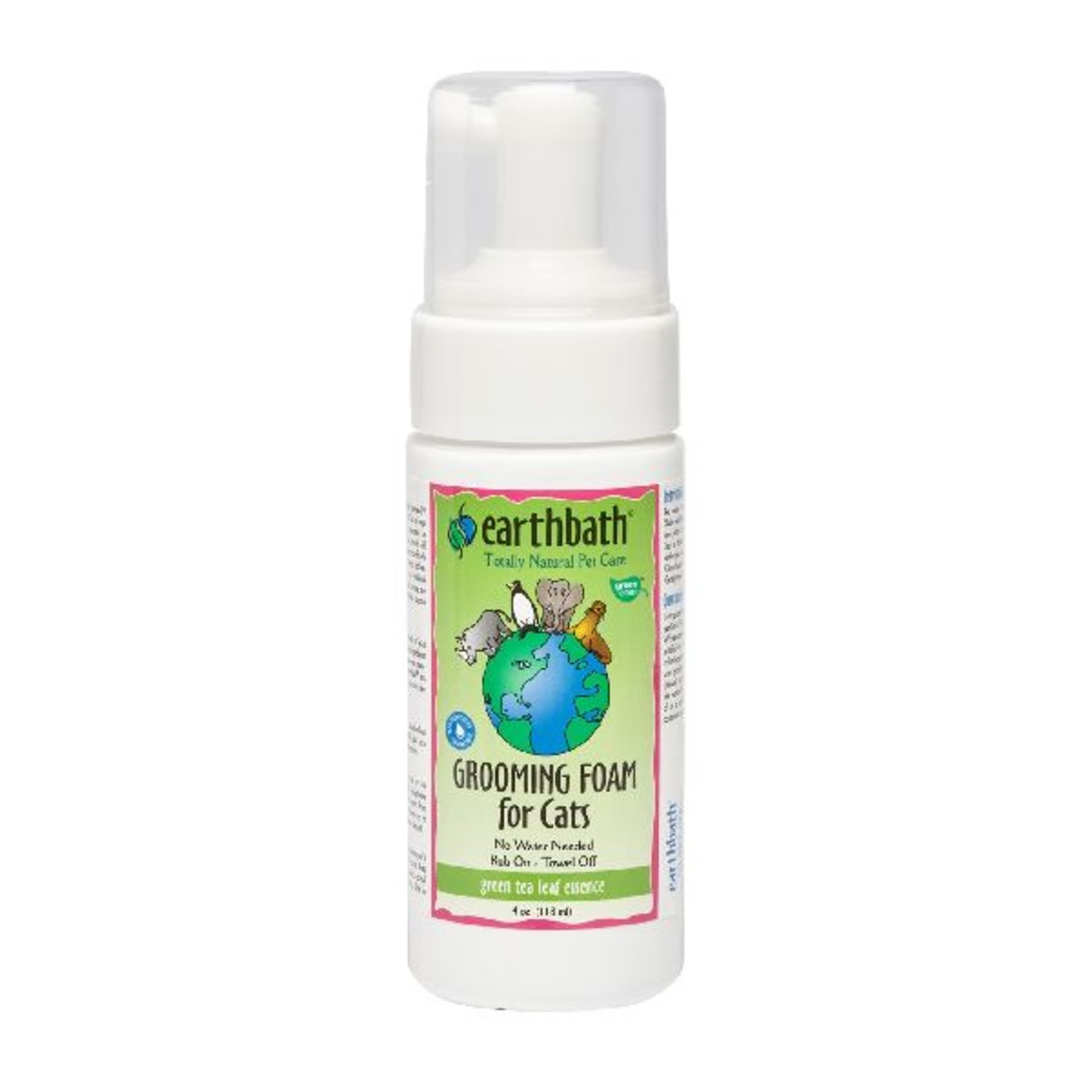 Earthbath EarthBath Green Tea Leaf Essence Grooming Foam for Cats 118ml