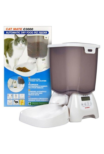 Ani Mate Cat Mate C3000 Auto Dry Cat Food Feeder Tracker S Pet