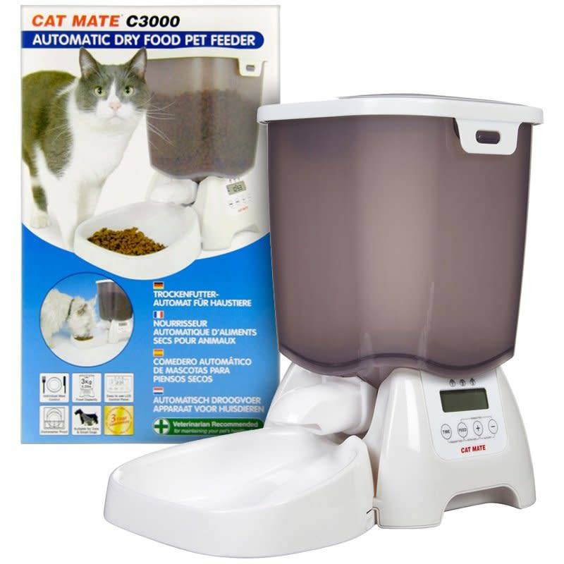 Ani Mate Cat Mate C3000 Auto Dry Cat Food Feeder Tracker S Pet