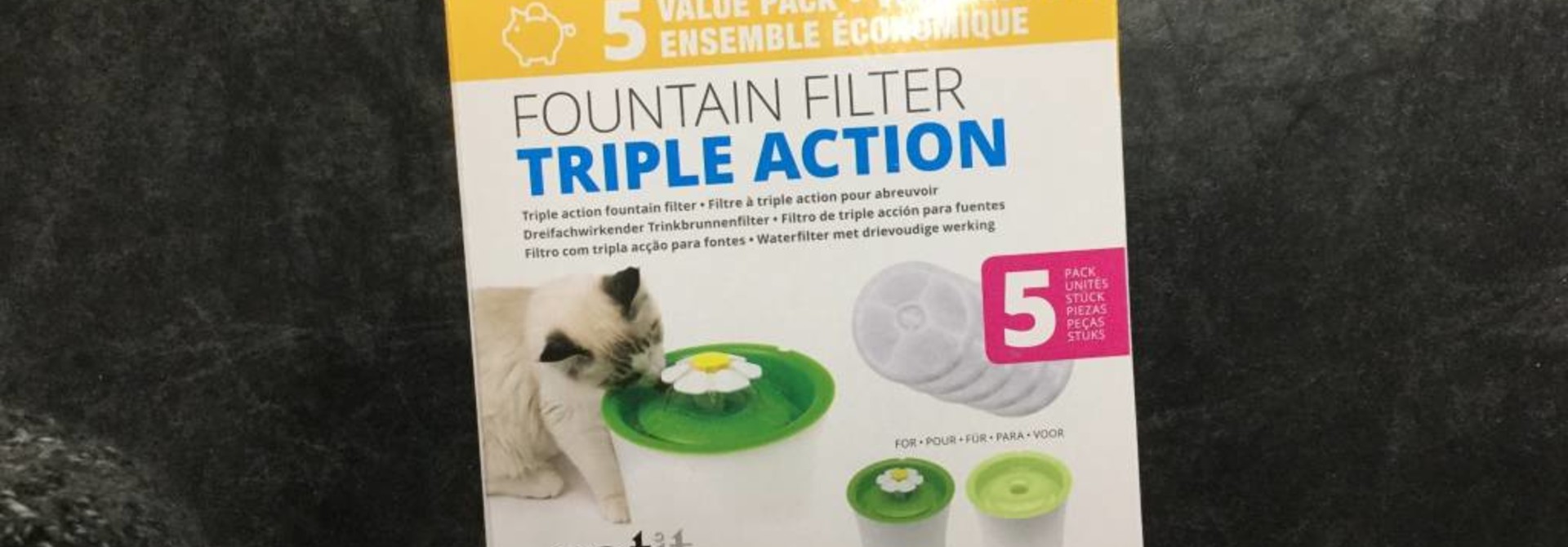 CA 2.0 Triple Action Fountain Filter, 5pk