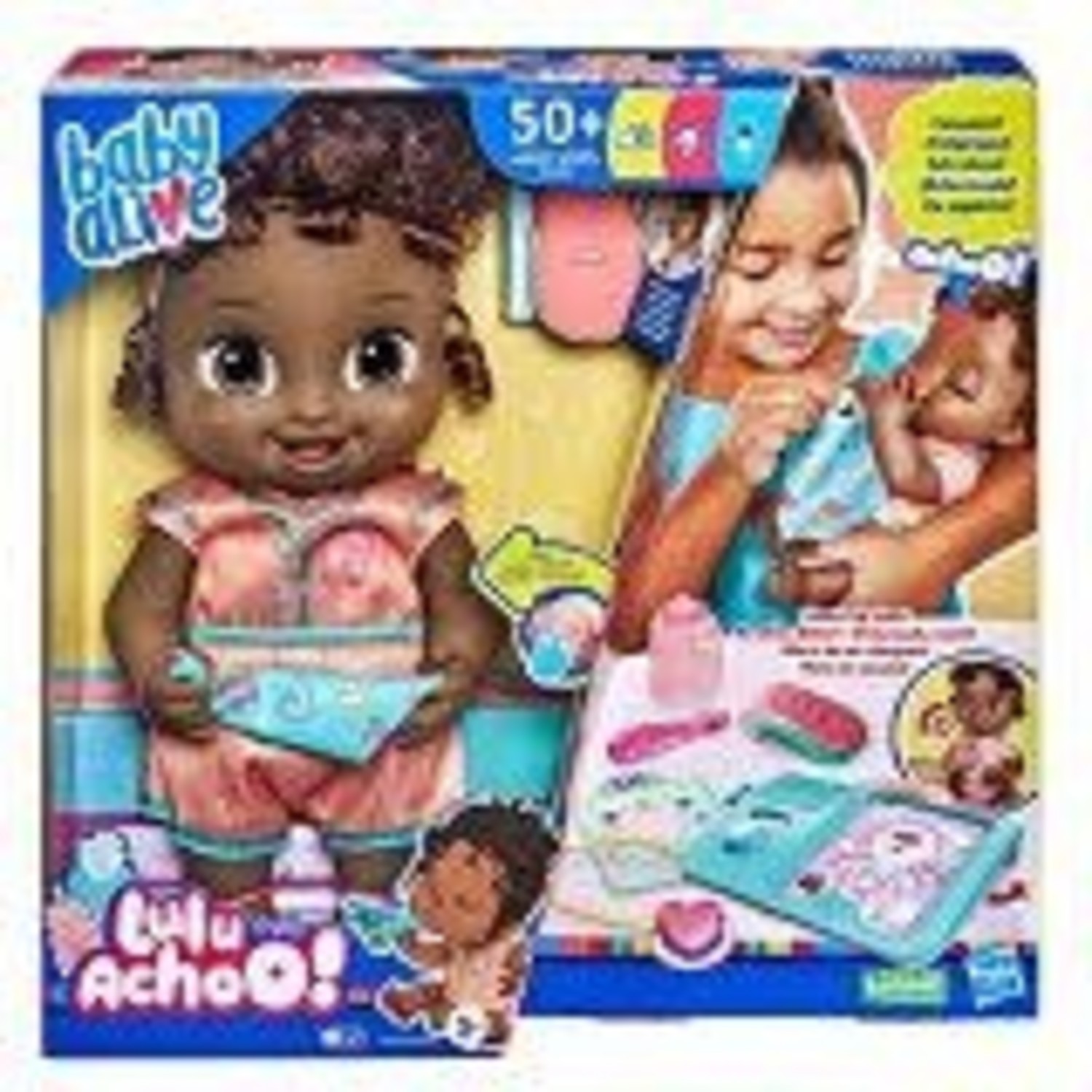 Baby Alive Lulu Achoo Baby Doll Black Hair Electronic Doctors