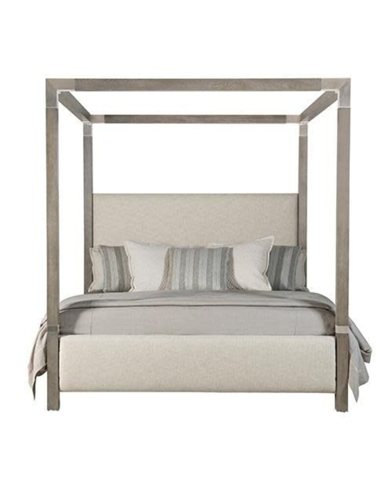 Palma Upholstered Canopy Bed California King Plantecor Palma Upholstered Canopy Bed California