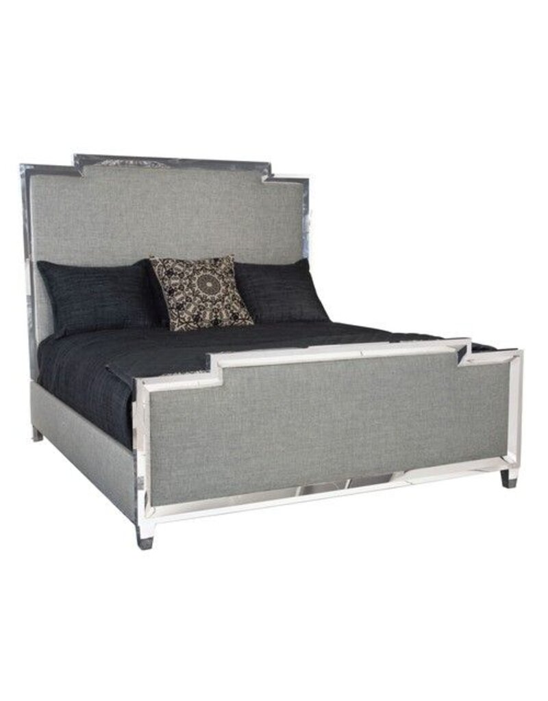 Criteria Metal Upholstered Panel Bed King Plantecor Criteria Metal Upholstered Panel Bed King