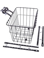 WALD 198 ADJUSTABLE GROCERY BICYCLE BASKET BLACK