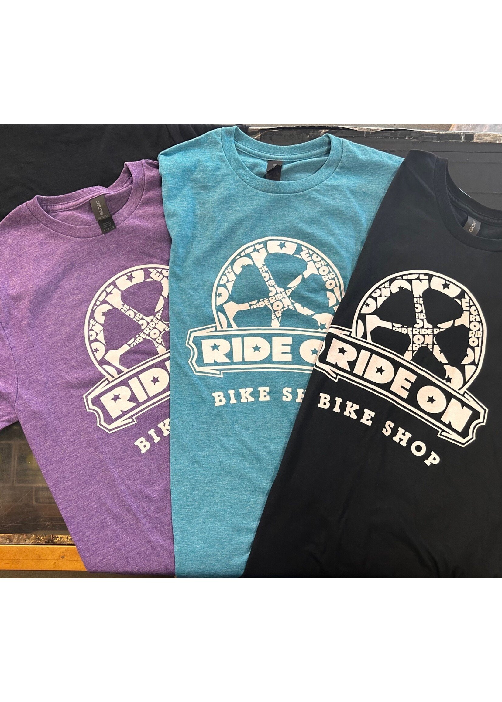 RIDE ON BIKES - TSHIRT - HEATHER PURPLE