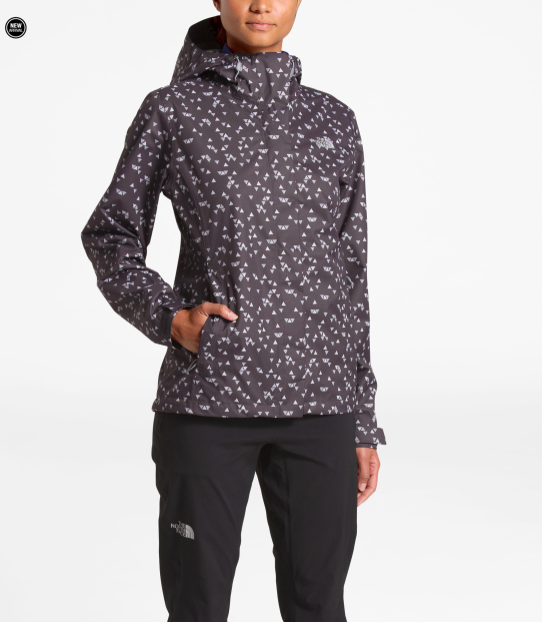 the north face polka dot jacket