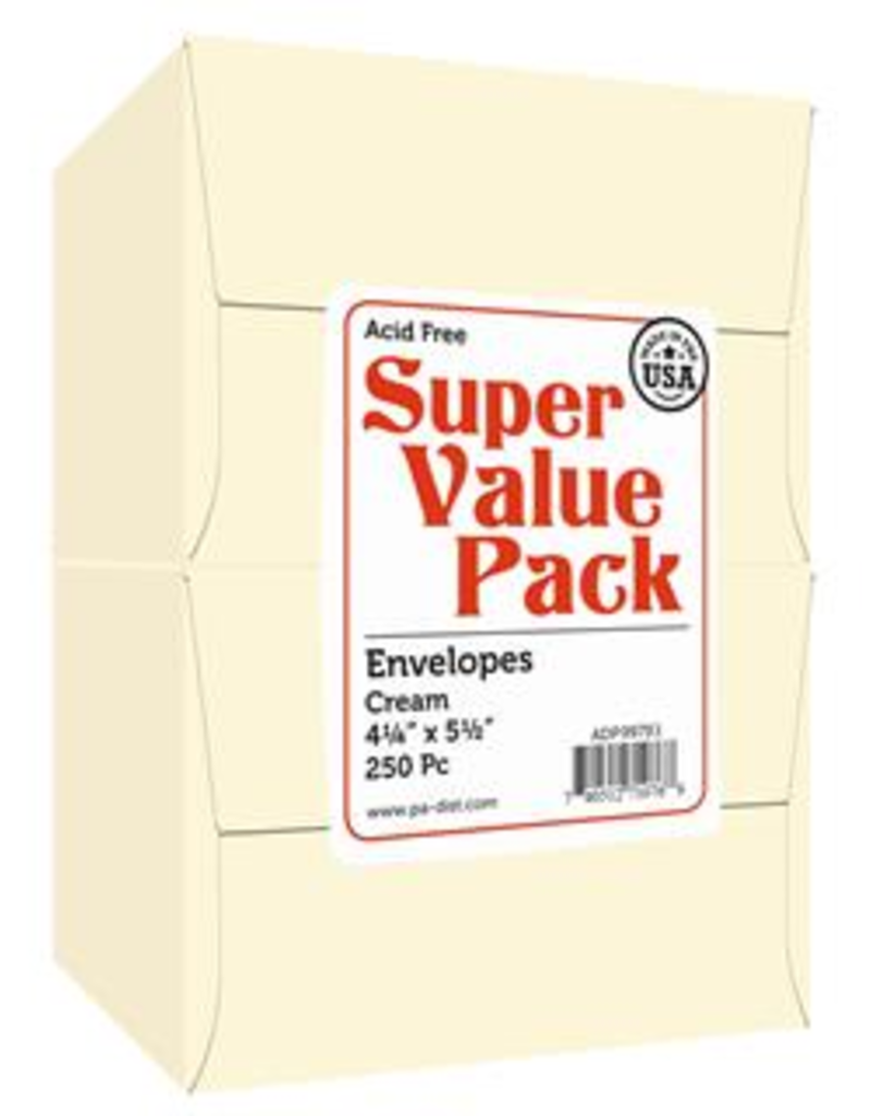 Paper Accents A2 Super Value Envelope Pack 4.25 x 5.5 250pc Cream
