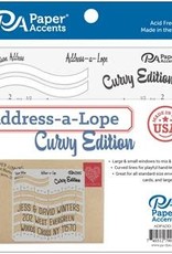 Paper Accents Address-a-Lope Plastic 2 in 1 Template Curvy