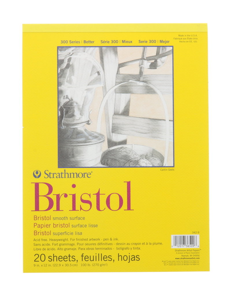 Strathmore Strathmore Bristol Smooth Paper Pad Series 300 9 x 12 Inch