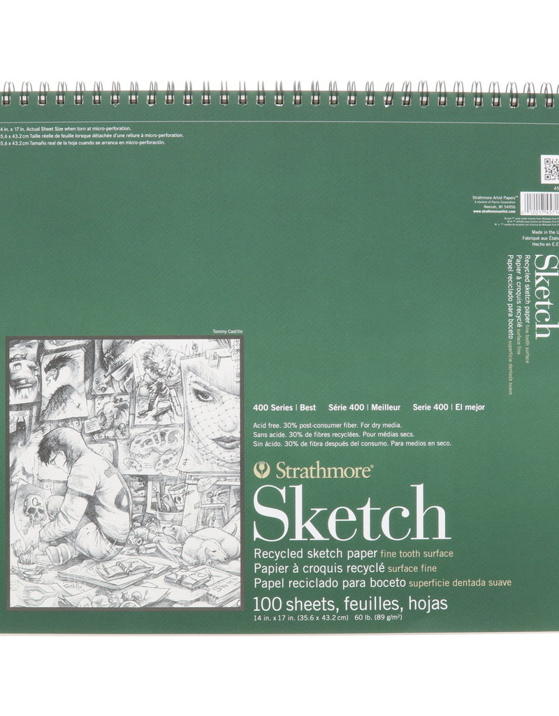 Strathmore Strathmore Sketch Paper Pad 400 Series Recycled 14 x 17 Inch