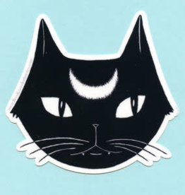 Bee's Knees Sticker Black Lunar Cat