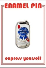 The Found Enamel Pin Beer Can Good Times