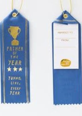 Yellow Owl Workshop Award Ribbon Note Father of the Year
