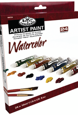 Royal Brush Watercolor Artist Paint 24 Color Set 12 ml Tubes