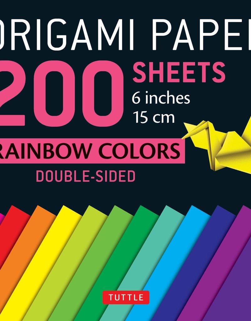 Tuttle Publishing Origami Paper 200 Sheets Rainbow Colors