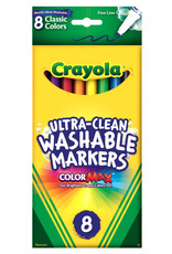 Crayola Marker Washable Classic Fine Tip 8 Count