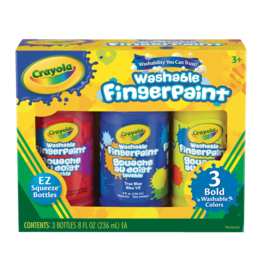 Crayola Finger Paint 8 Ounce 3 Pack Bold