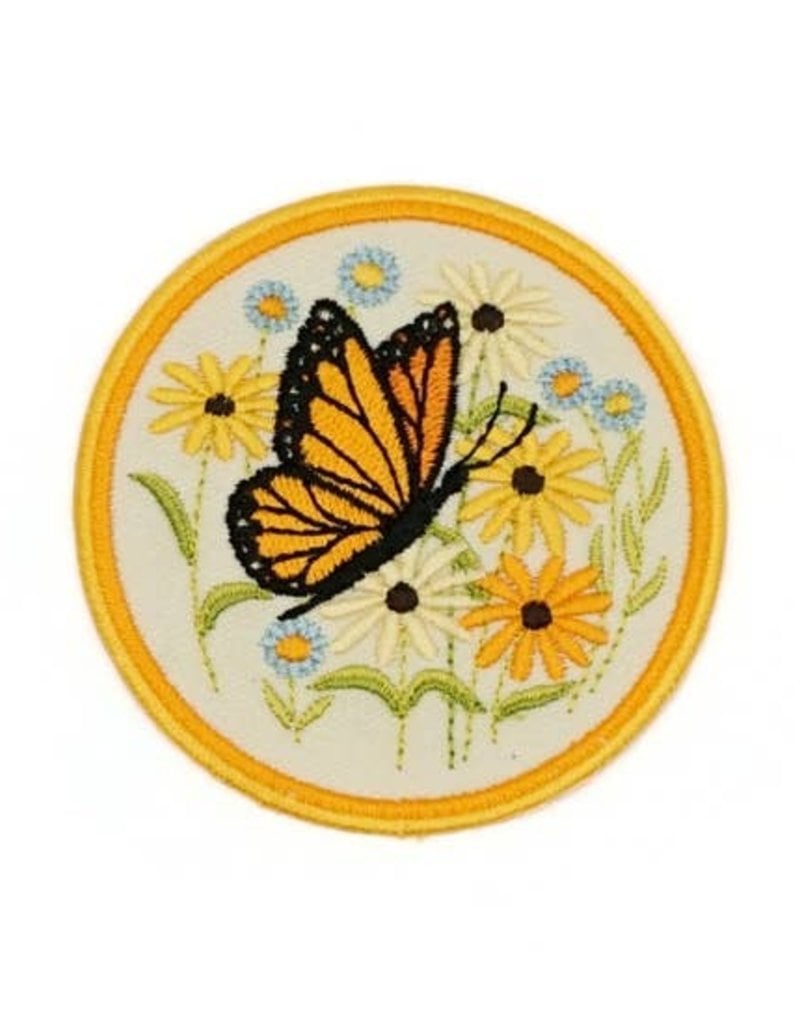 Lucky Horse Press Patch Butterfly Natural White