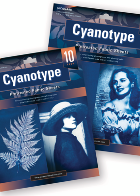 Jacquard Cyanotype Fabric 8.5 x 11 Inch 10 Sheets
