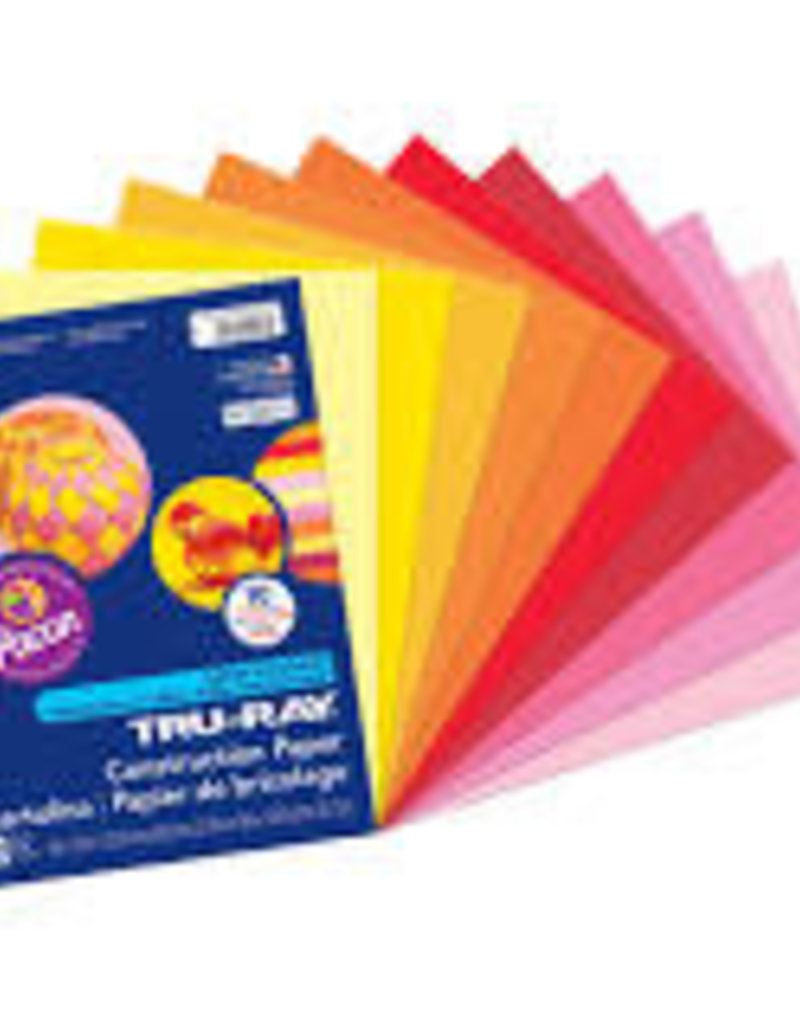 Pacon Construction Paper Pack Warm Assorted Colors