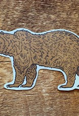 Noteworthy Postcard Die Cut Grizzly Bear
