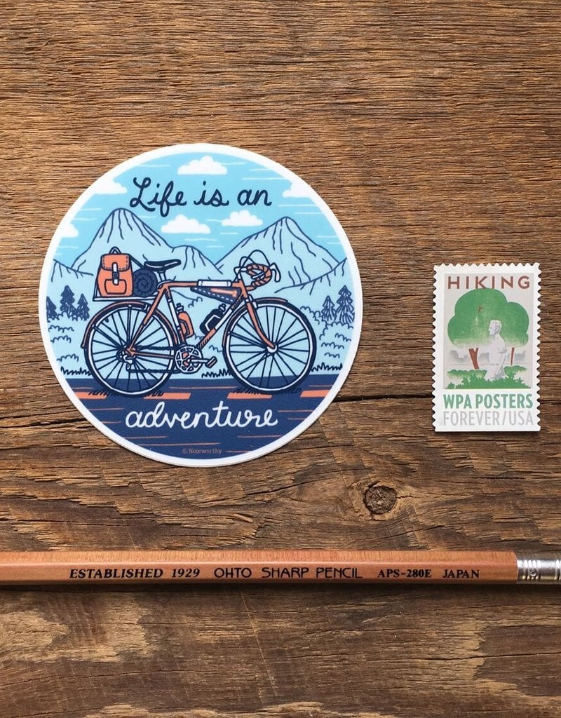 Noteworthy Sticker Adventure Bicycle