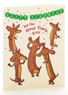 Ilee papergoods Card Wiener Dogs Birthday Party