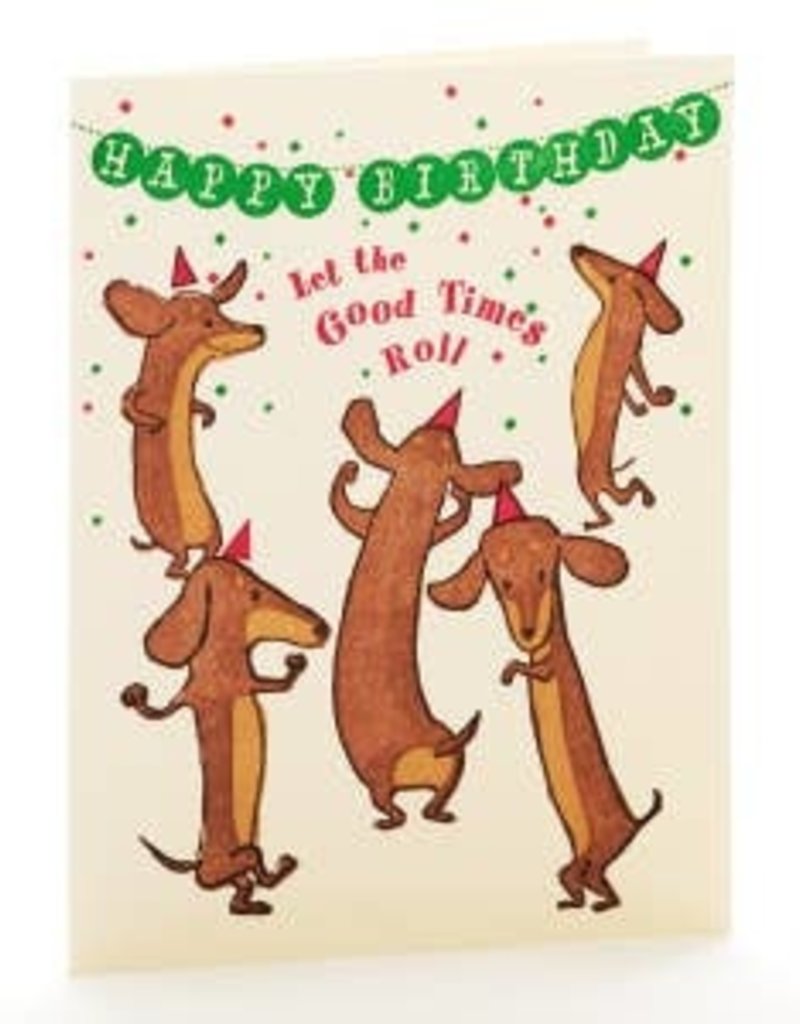 Ilee papergoods Card Wiener Dogs Birthday Party