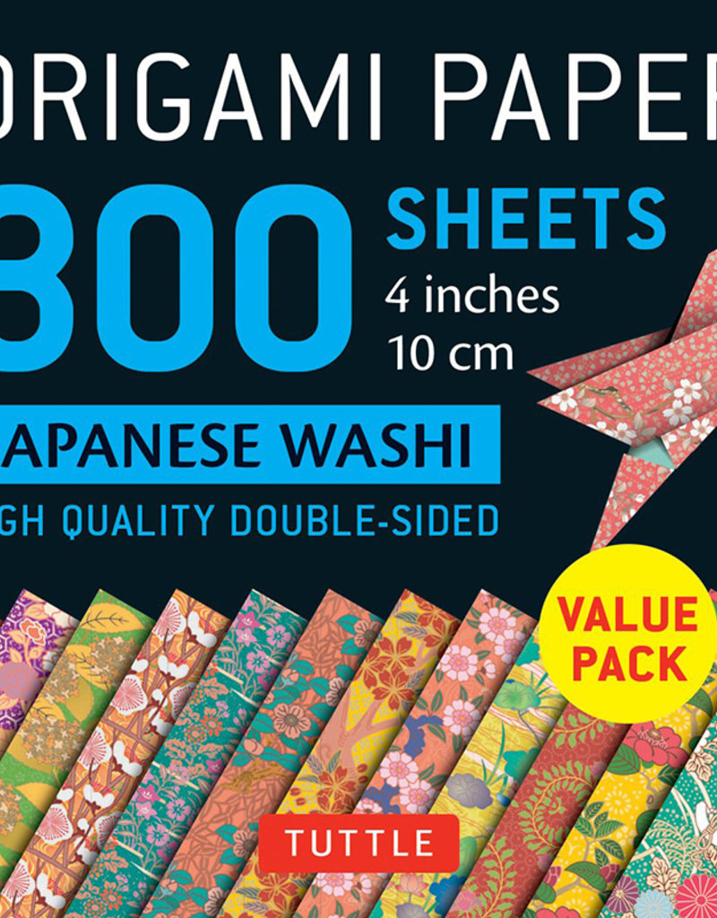Tuttle Publishing Origami Paper Japanese Washi 4 Inch 300 Sheets