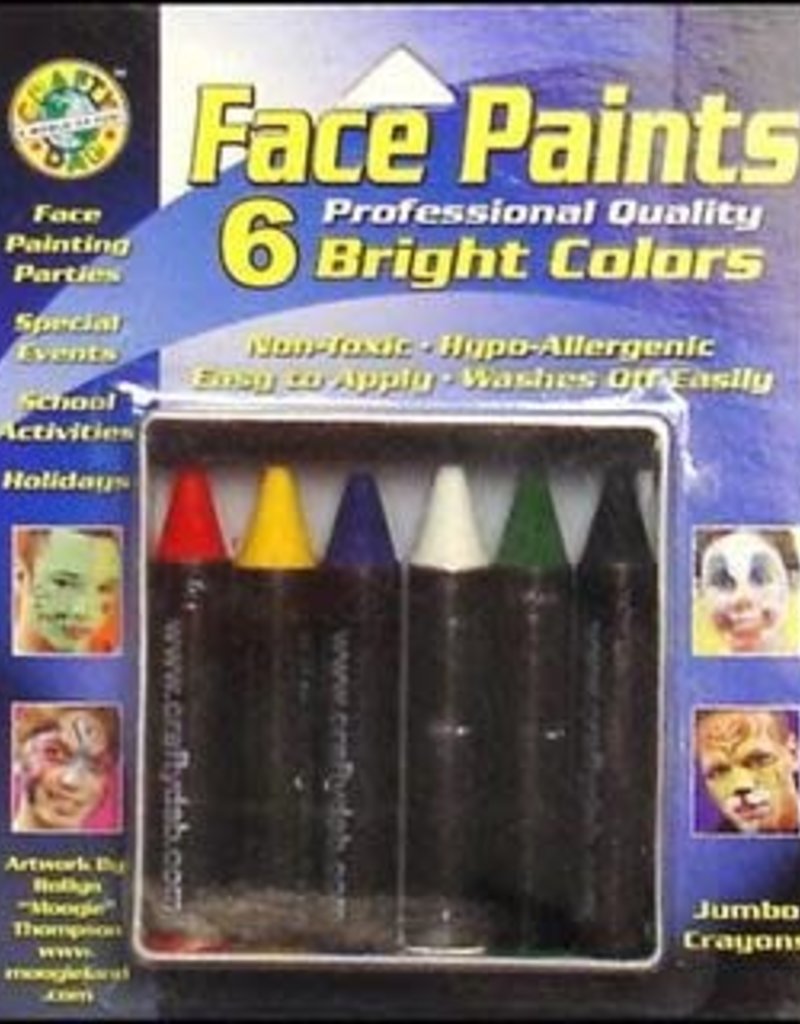 Crafty Dab Crafty Dab Face Paint Jumbo Crayon Set Bright