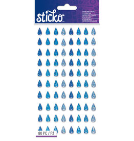Sticko Stickers Sparkler Raindrops