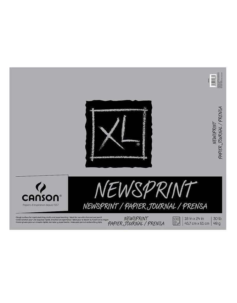 Canson Newsprint Rough 18 x 24 Inch 100 Sheet