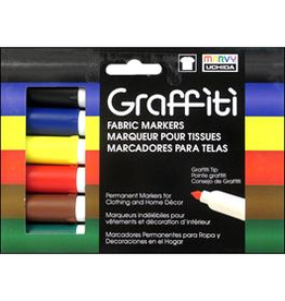 Marvy-Uchida Fabric Marker Uchida Graffiti Set Primary