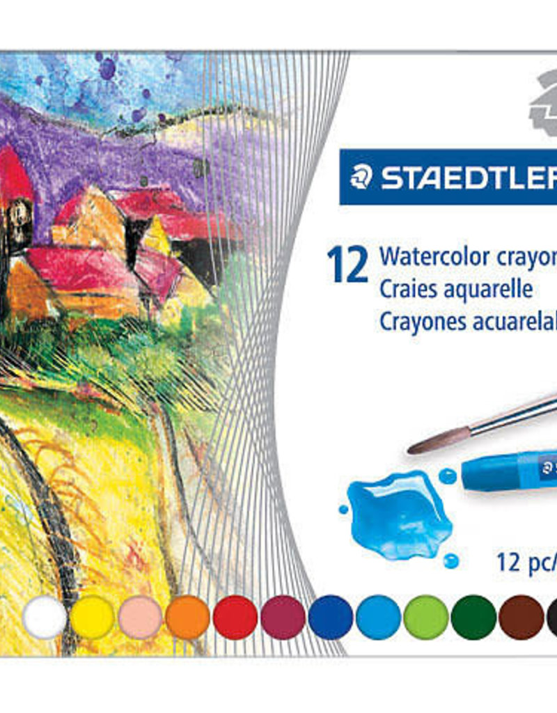 Staedtler Watercolor Crayons 12 Color Set