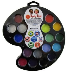 Ruby Red Face and Body Paint Set of 16 Colors