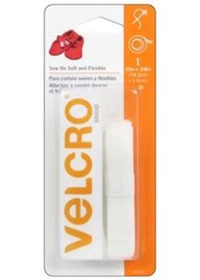 Velcro Velcro Sew On Soft & Flexible Tape 5/8x30" White