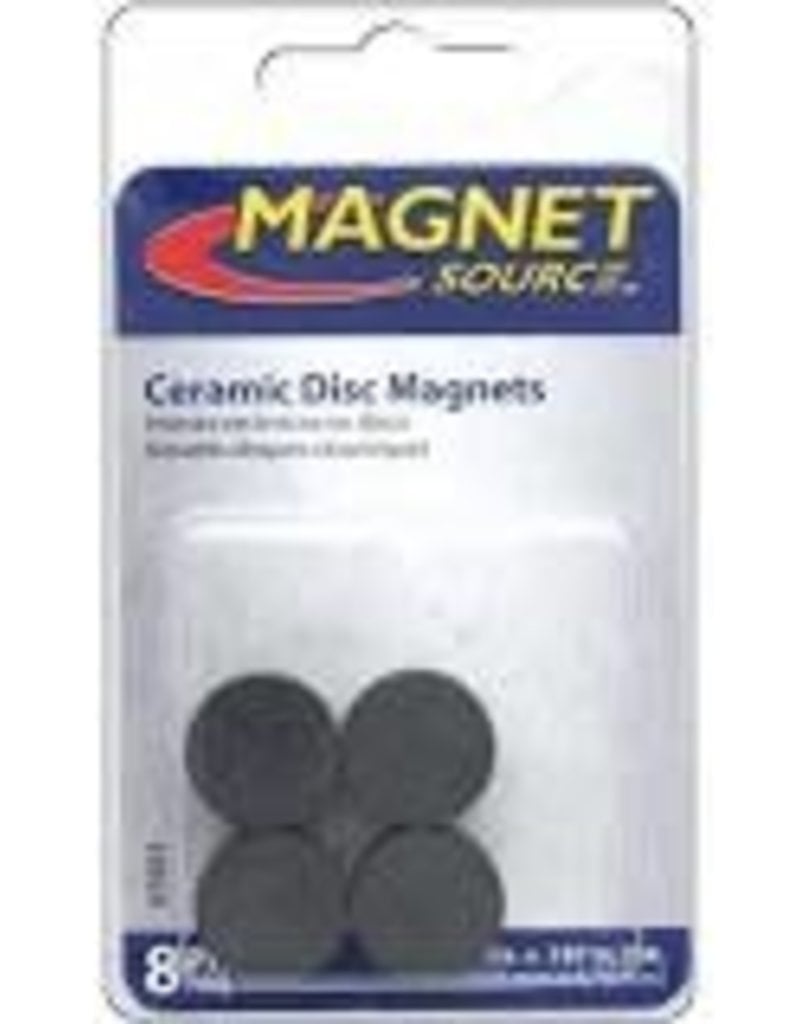 The Magnet Source Magnet Ceramic Disc 3/4 Inch 8 Piece Pack