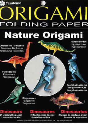 Yasutomo Fold ems Nature Origami Kits Dinosaurs 5-7/8 Square