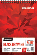 Koh-I-Noor Black Drawing Pad 9 x 12
