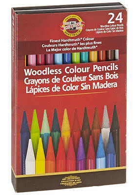 Koh-I-Noor Progresso Woodless Colored Pencil Set of 24