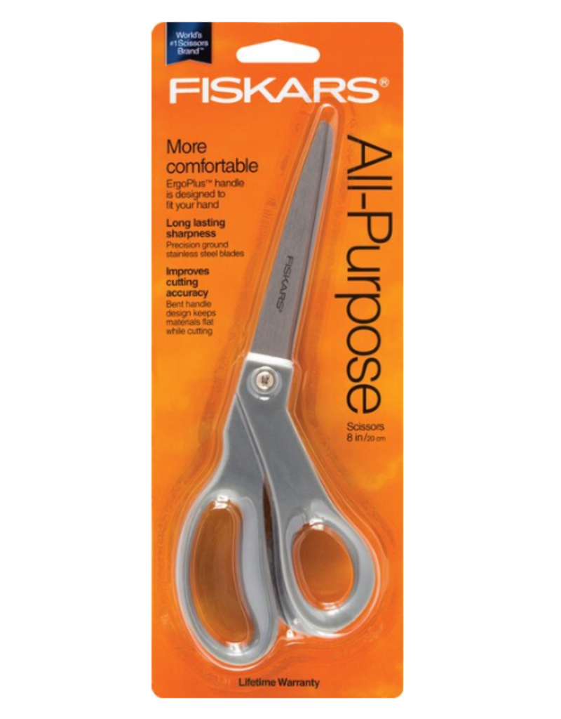 Fiskars Scissors 8 Inch Bent  All-Purpose