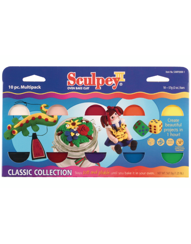 Sculpey Sculpey III Set Assorted Basic Colors 10 Piece Pack
